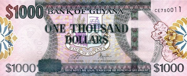 PN38d Guyana - 1000 Dollars (2024)